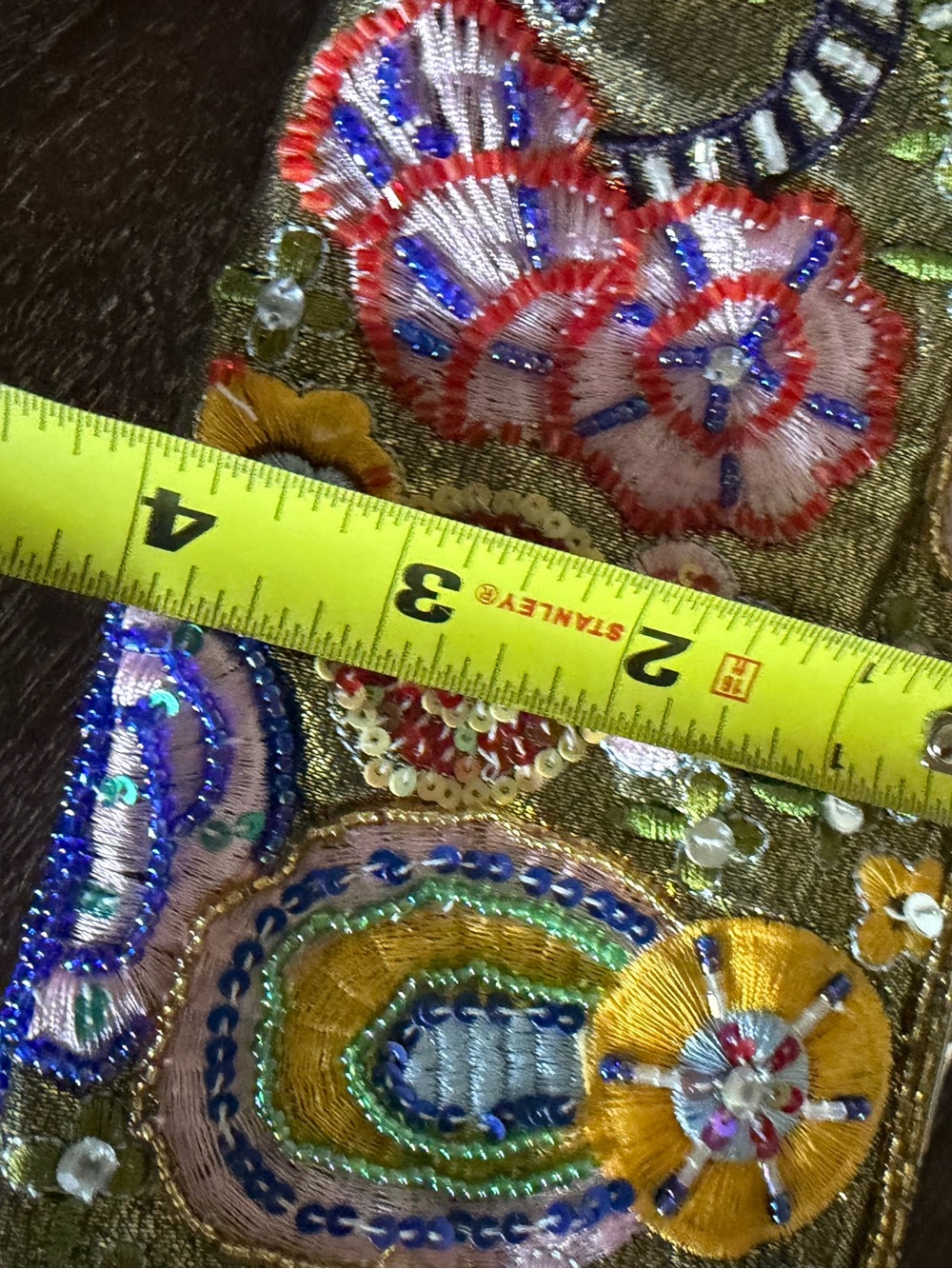 Max Mayer Beaded Floral Evening Clutch Purse One of a Kind! - Picture 6 of 7